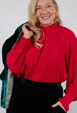 Beatrice B Shirts & Blouses^Storre Blouse in Red