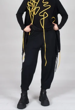 Bread and Butter Trousers^Straight Leg Cotton Trousers in Black
