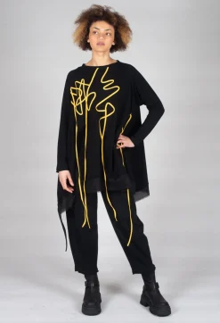 Bread and Butter Trousers^Straight Leg Cotton Trousers in Black