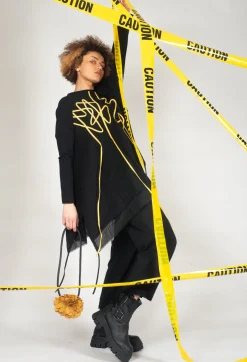 Bread and Butter Trousers^Straight Leg Cotton Trousers in Black