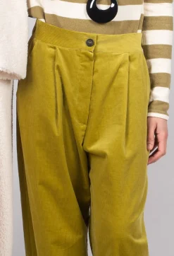 Operificio Neirami Trousers^Straight Leg Ribbed Trouser in Cedro