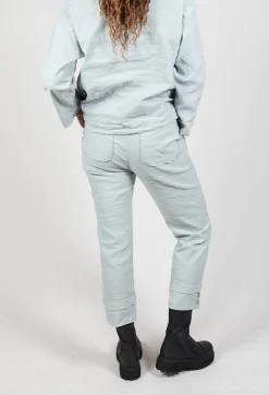 Aequamente Trousers^Straight Leg Trousers in Ghiaccio