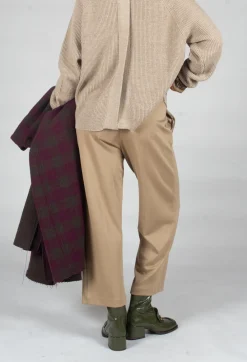 Mei Meij Trousers^Straight Leg Trousers in Camel