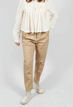 Umit Unal Trousers^Straight Leg Trousers in Beige