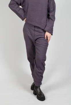 Aequamente Trousers^Straight Leg Trousers in Melanzana