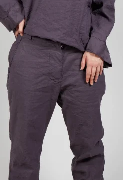 Aequamente Trousers^Straight Leg Trousers in Melanzana