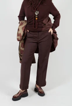 Mei Meij Trousers^Straight Leg Trousers with Feature Hems in Java