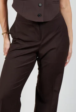 Mei Meij Trousers^Straight Leg Trousers with Feature Hems in Java