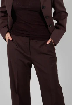 Mei Meij Trousers^Straight Leg Trousers with Feature Hems in Java