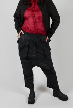 Rundholz Dip Trousers^Straight Leg Utility Trousers in Black