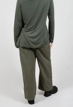 Rundholz Black Label Trousers^Straight Leg Utility Trousers in Camp