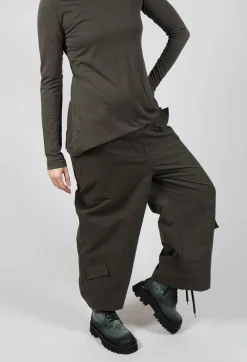 Rundholz Black Label Trousers^Straight Leg Utility Trousers in Jungle