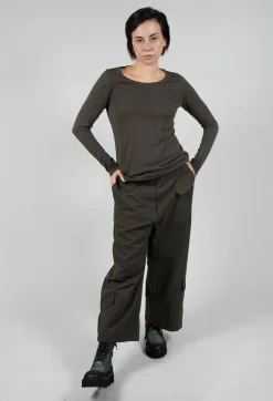 Rundholz Black Label Trousers^Straight Leg Utility Trousers in Jungle