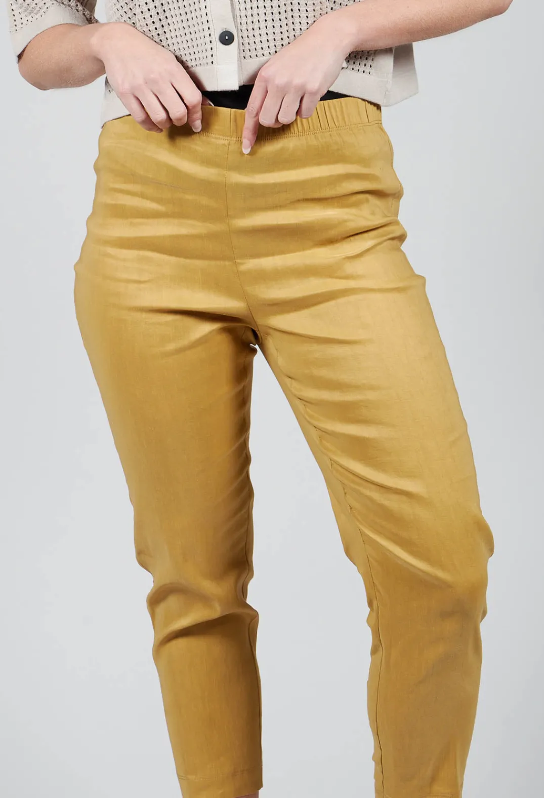 Sarah Pacini Leggings^Straight Leggings in Mustard