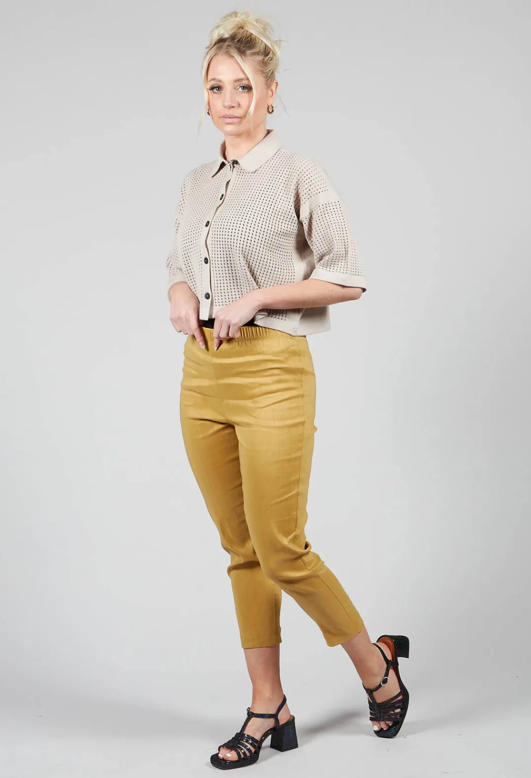 Sarah Pacini Leggings^Straight Leggings in Mustard