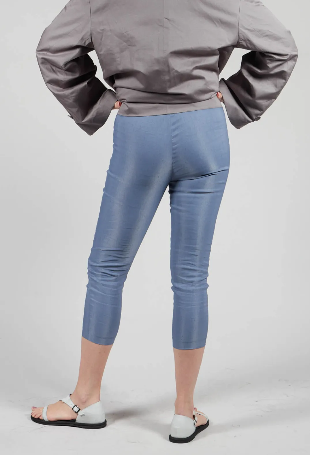 Sarah Pacini Leggings^Straight Leggings in Steel Blue