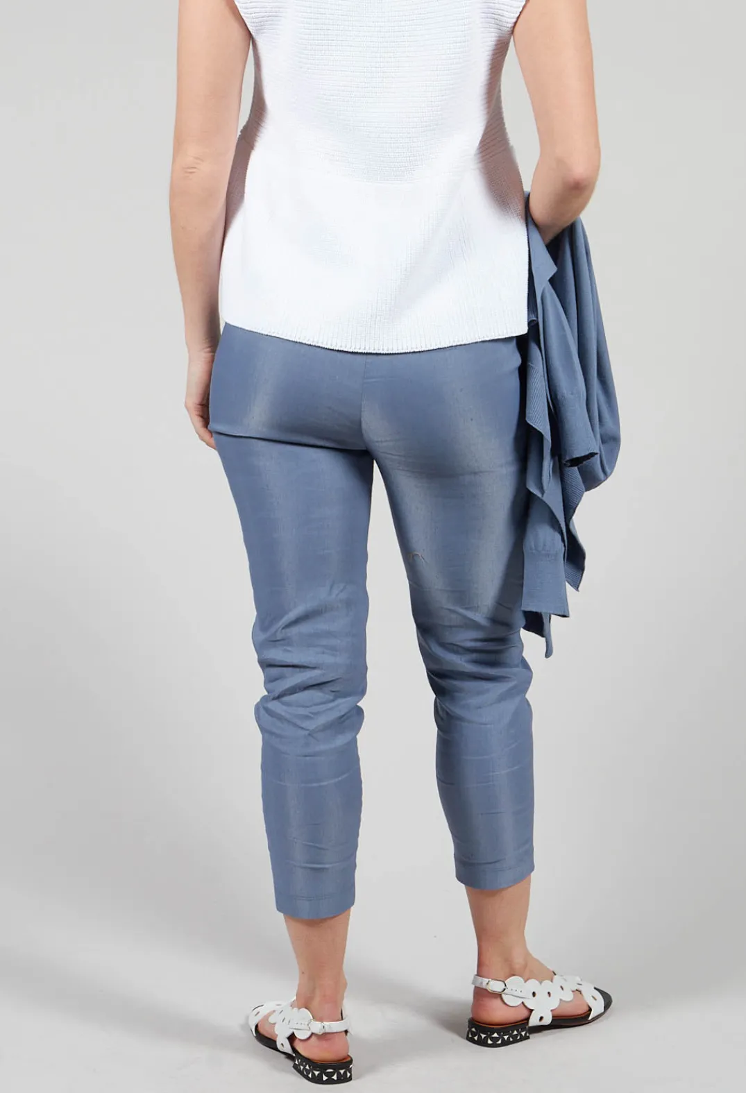 Sarah Pacini Leggings^Straight Leggings in Steel Blue