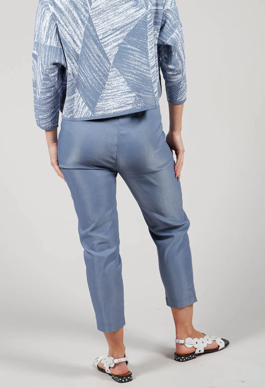 Sarah Pacini Leggings^Straight Leggings in Steel Blue