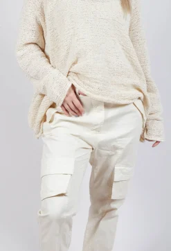 Rundholz Dip Trousers^Straight-Leg Trousers with Cargo Pockets in Greige