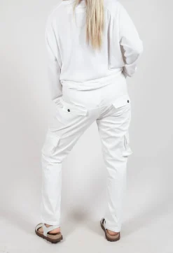 Rundholz Dip Trousers^Straight-Leg Trousers with Cargo Pockets in Semi Bleach