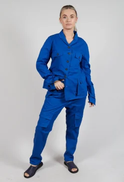 Rundholz Dip Trousers^Straight-Leg Trousers with Cargo Pockets in Royal