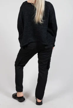 Rundholz Dip Trousers^Straight-Leg Trousers with Cargo Pockets in Black