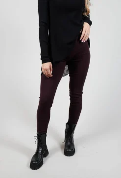Sarah Pacini Leggings^Stretch Fit Long Leggings in Plum