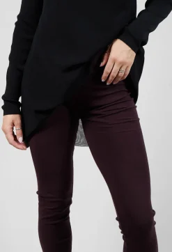 Sarah Pacini Leggings^Stretch Fit Long Leggings in Plum