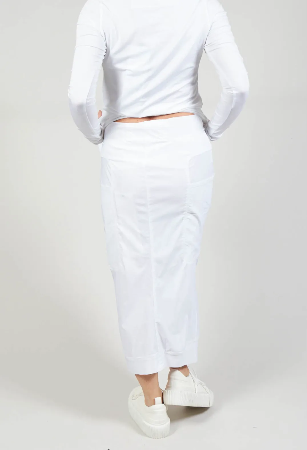 Rundholz Black Label Skirts^Stretch Fit Pencil Skirt in White