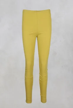 Crea Concept Leggings^Stretch Jersey Leggings in Mustard