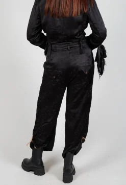 Aleksandr Manamis Trousers^String Cuff Trousers in Black