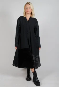 Moyuru Coats^Stripe Coat in Black