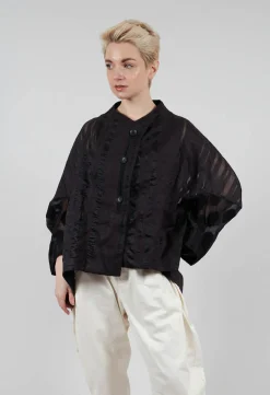 Moyuru Shirts & Blouses^Stripe Jacket in Black