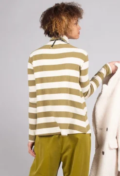 Operificio Neirami Jumpers^Stripe Roll Neck Jumper in Riga Cedro