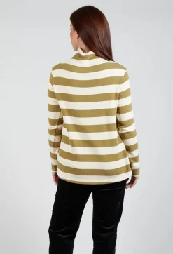 Operificio Neirami Jumpers^Stripe Roll Neck Jumper in Riga Cedro