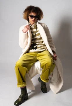 Operificio Neirami Jumpers^Stripe Roll Neck Jumper in Riga Cedro