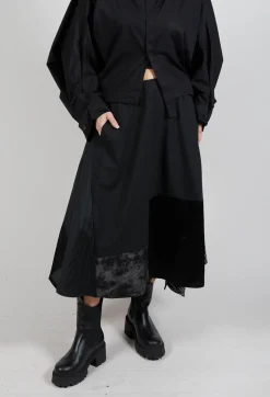 Moyuru Skirts^Stripe Skirt in Black