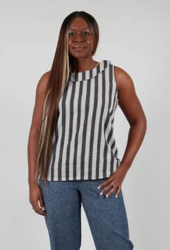 Thing Tops^Stripe Top in Light Grey