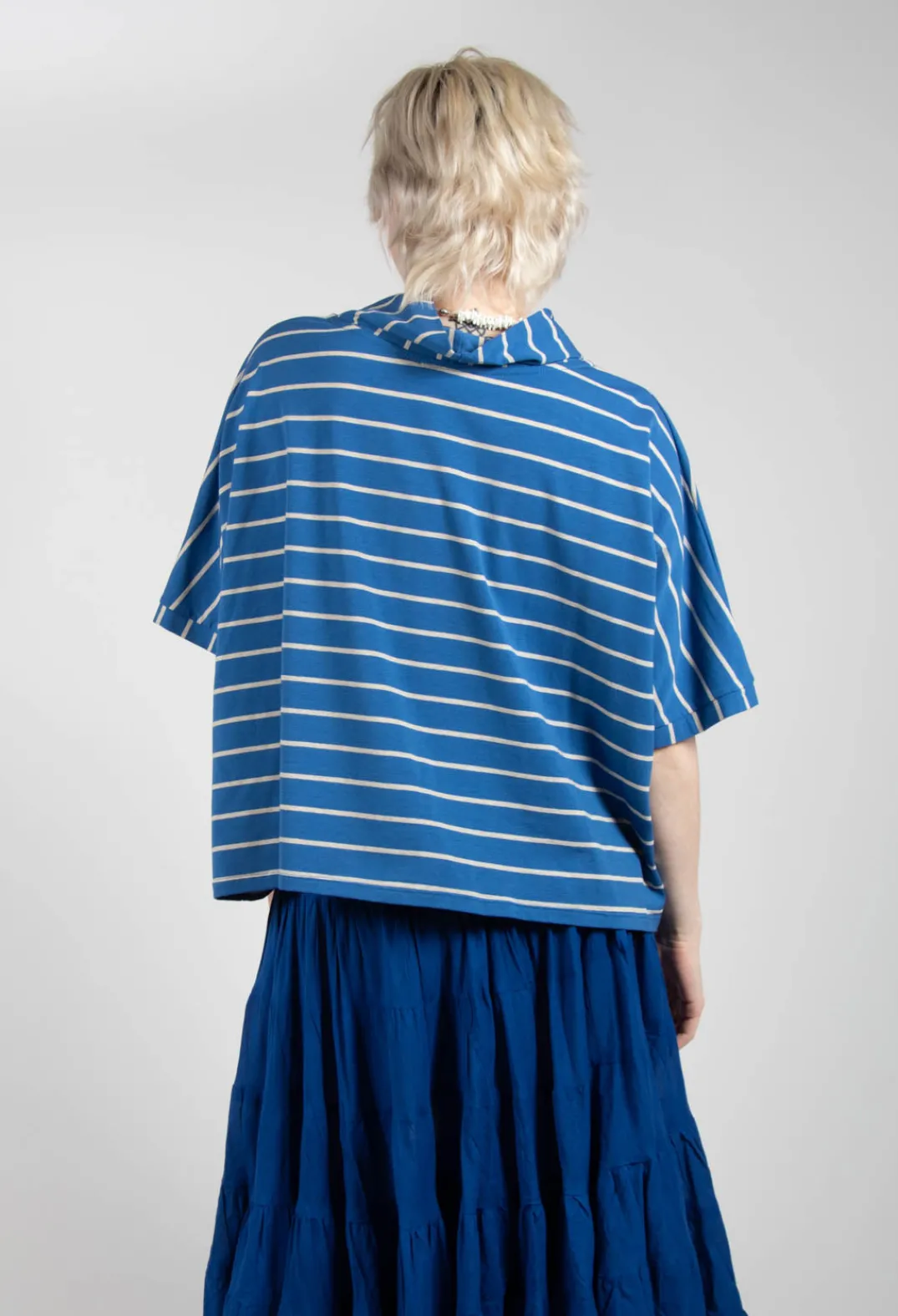 Operificio Neirami Tops^Striped Cotton Top in Sabbia