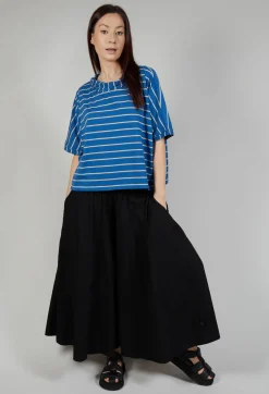 Operificio Neirami Tops^Striped Cotton Top in Sabbia