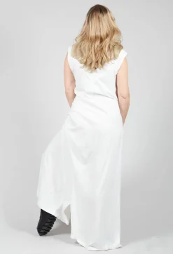 Rundholz Dip Jumpsuits^Striped Dye Effect Overalls with V Back in Star White