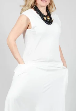 Rundholz Dip Jumpsuits^Striped Dye Effect Overalls with V Back in Star White