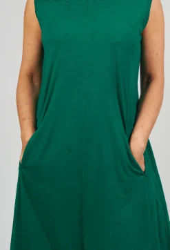 Rundholz Dip Jumpsuits^Striped Dye Effect Overalls with V Back in Green