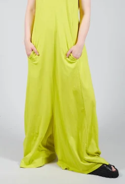 Rundholz Dip Jumpsuits^Striped Dye Effect Overalls with V Back in Spring