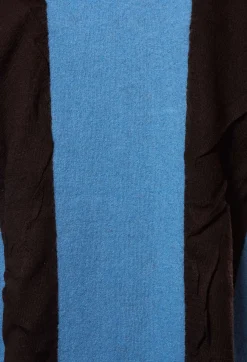 Moyuru Knitwear^Striped Knitted Top in Black / Blue