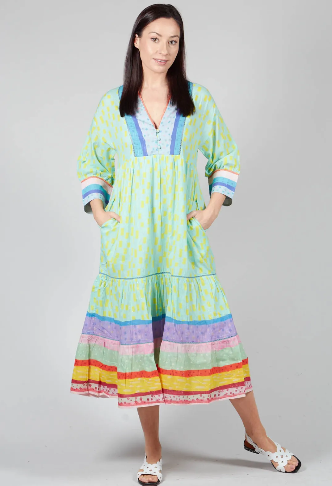 Conditions Apply Dresses^Striped Pattern Dress In Blue