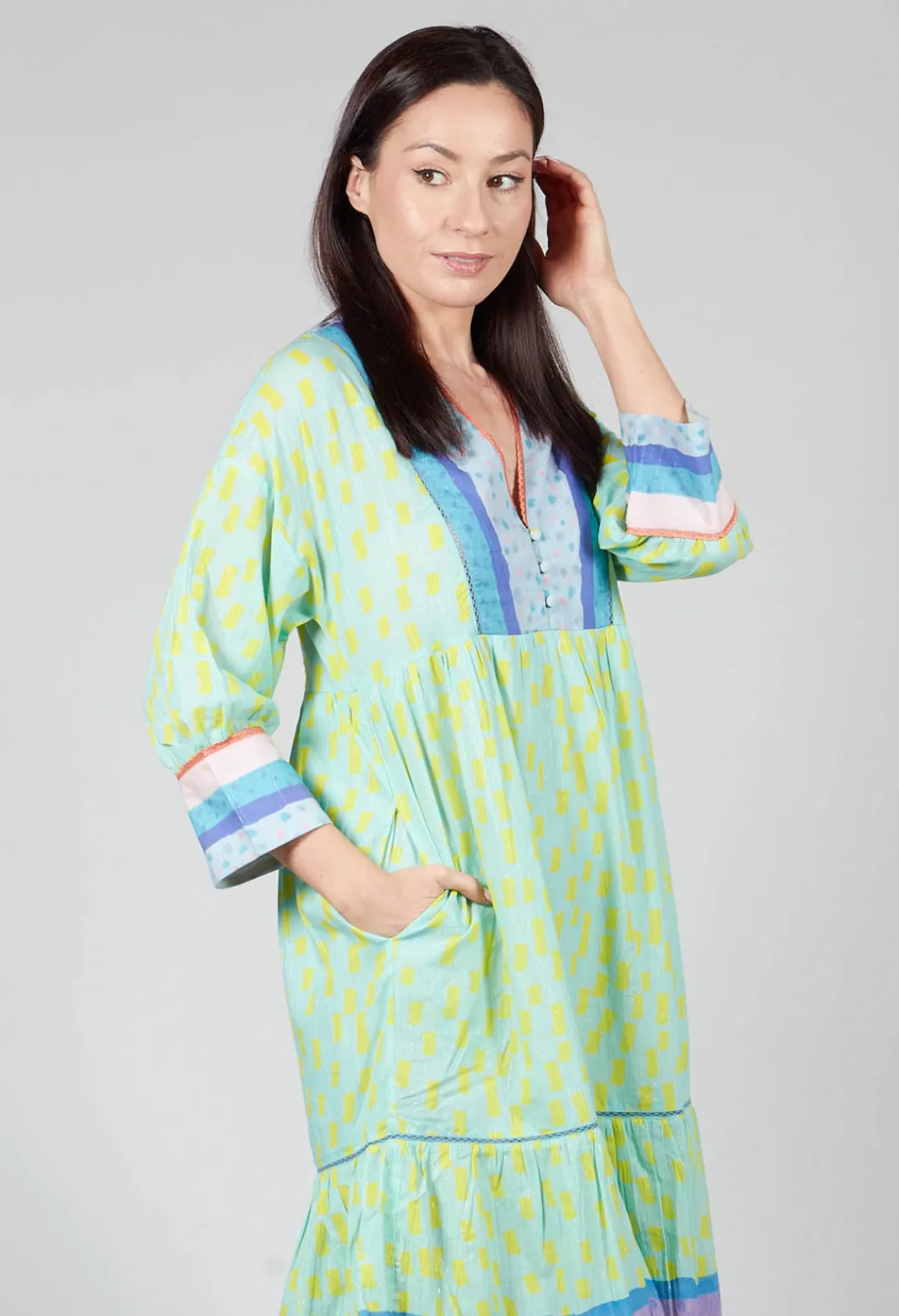 Conditions Apply Dresses^Striped Pattern Dress In Blue