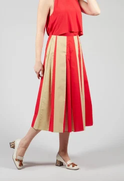 Beatrice B Skirts^Striped Skirt in Line Print