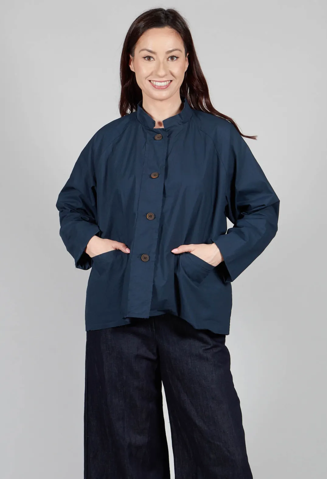 Aequamente Jackets^Structured Jacket in Abisso