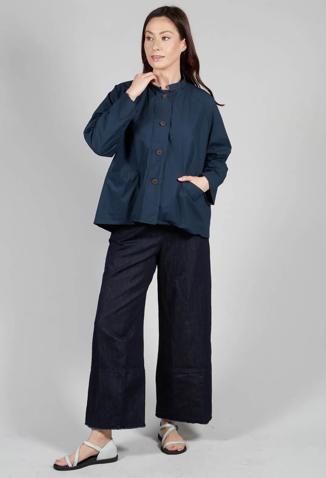 Aequamente Jackets^Structured Jacket in Abisso